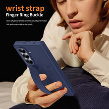 Samsung Galaxy Z Fold7 Skin Feel Case with Silicon Band, Stand & HInge Protection