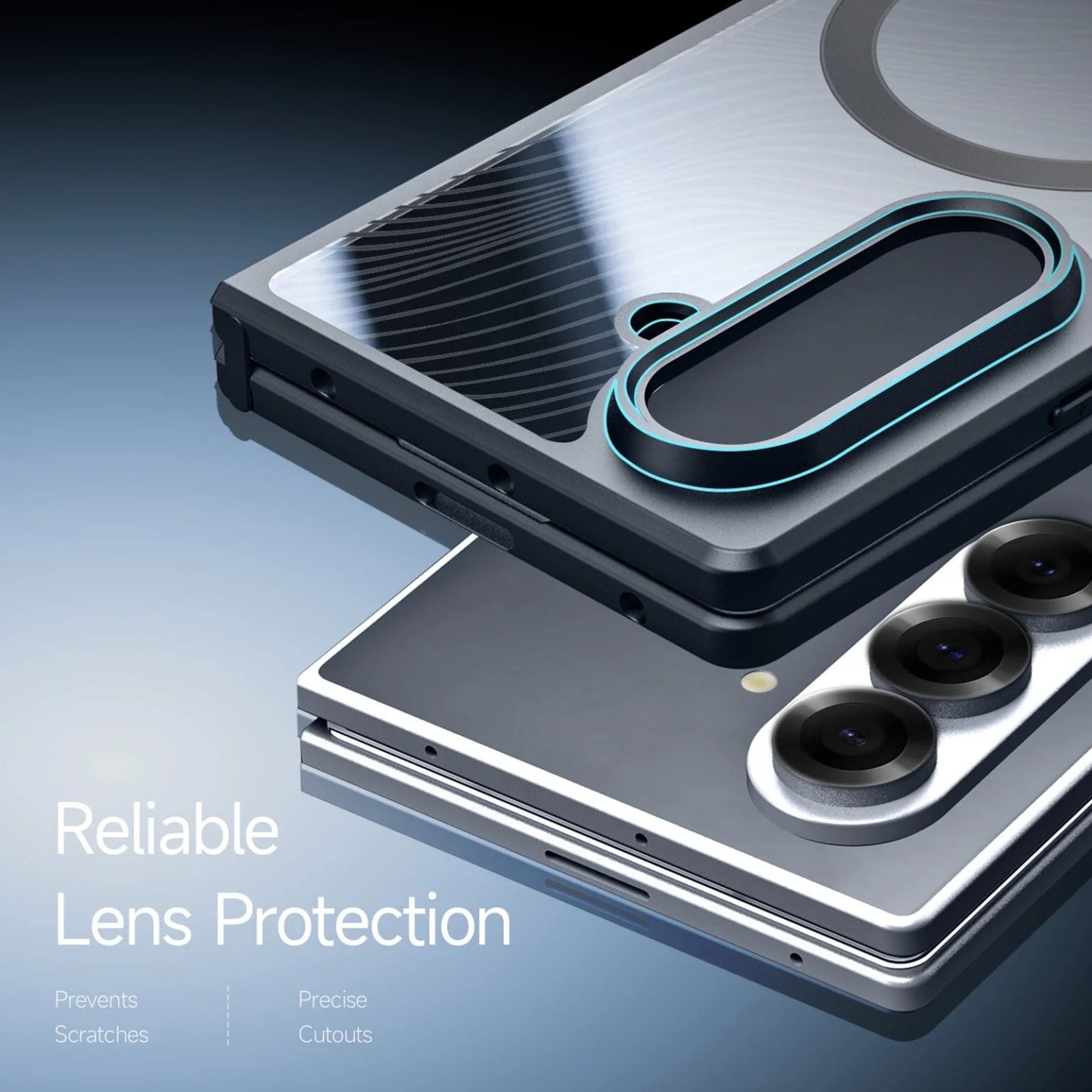 Samsung Galaxy Z Fold 7 5G DUCIS AIMO Series Matte Frosted Magsafe Case - Black