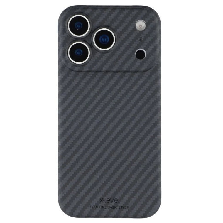 iPhone 18 Pro Max X-Level Magnet Nanofiber Carbon Case 0.8mm with MagSafe - Black