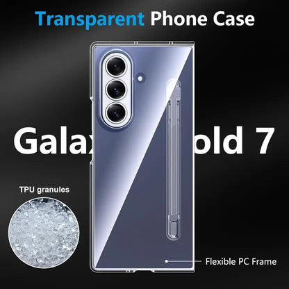 Samsung Galaxy Z Fold7 Cristal Clear Transparent Case with S Pen - Clear