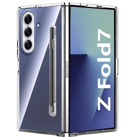 Samsung Galaxy Z Fold7 Cristal Clear Transparent Case with S Pen - Clear