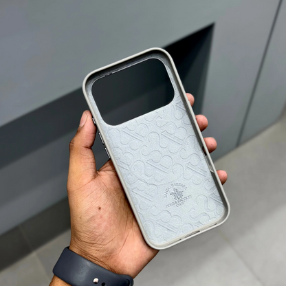 iPhone 17 Pro Max Santa Barbara Justin Series Leather Case with Magsafe - Gray