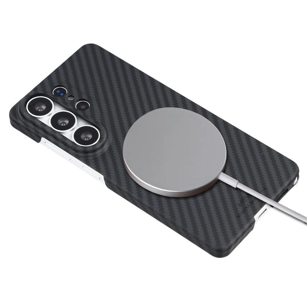 Samsung Galaxy S26 Ultra Carbon Case, X-Level Flexible Nano Fiber Case with Magsafe - Black