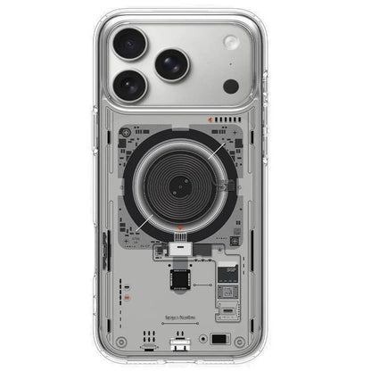 iPhone 18 Pro Machine Style Hybrid Shockproof Case with Magsafe - Neon