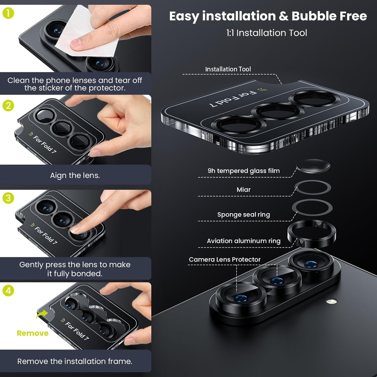 Z Fold7 Metal Camera Ring
