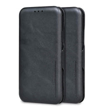 iPhone 13 Pro Leather Flip Cover with Card Slot & Kickstand Function – Black