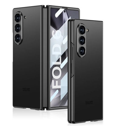 Samsung Galaxy Z Fold 6 Matte Frosted Shine Case with Camera & Front Glass Protection
