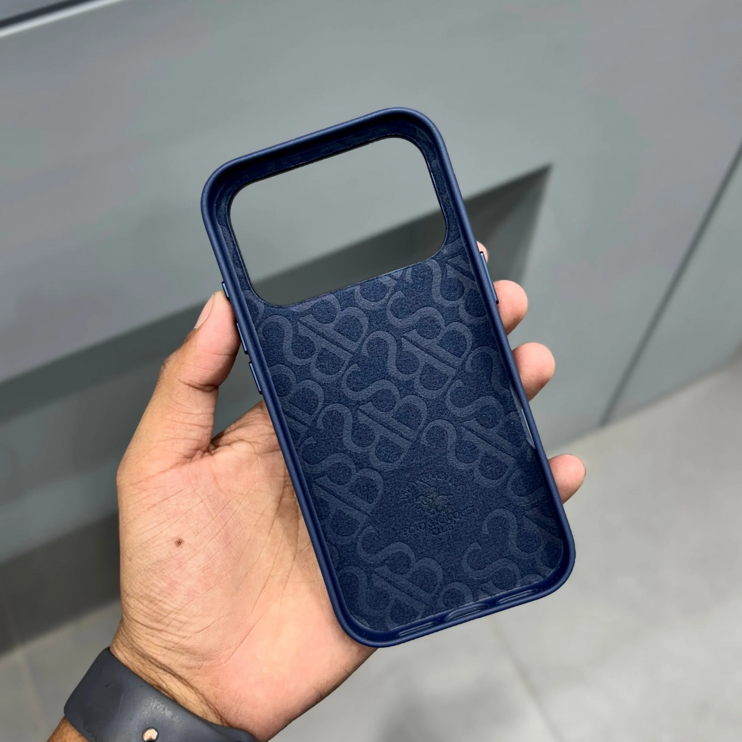 iPhone 17 Pro Max Santa Barbara Justin Series Leather Case with Magsafe - Blue