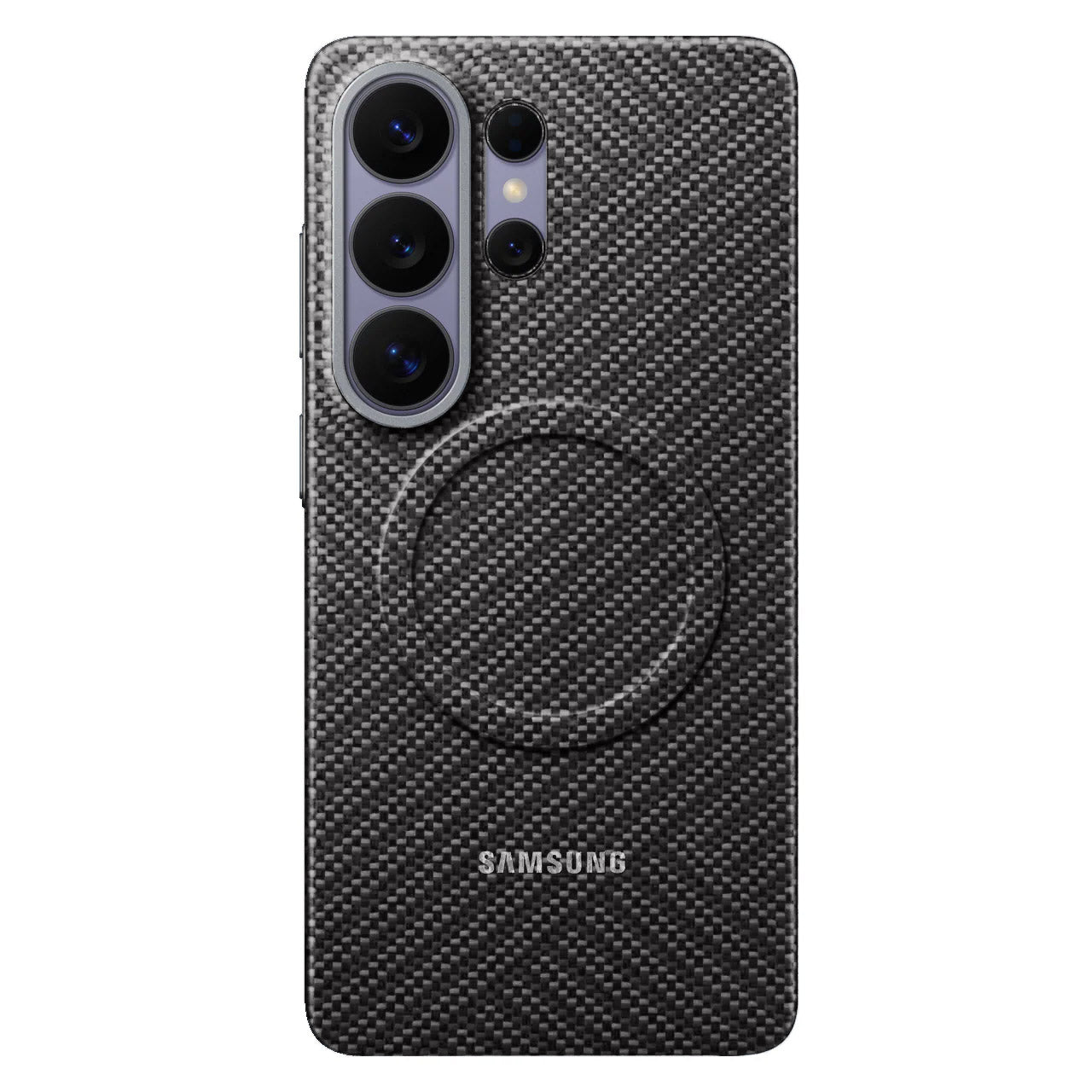 Samsung Galaxy S26 Ultra Carbon Magnet Case, Nano Fiber with Magsafe - Silver