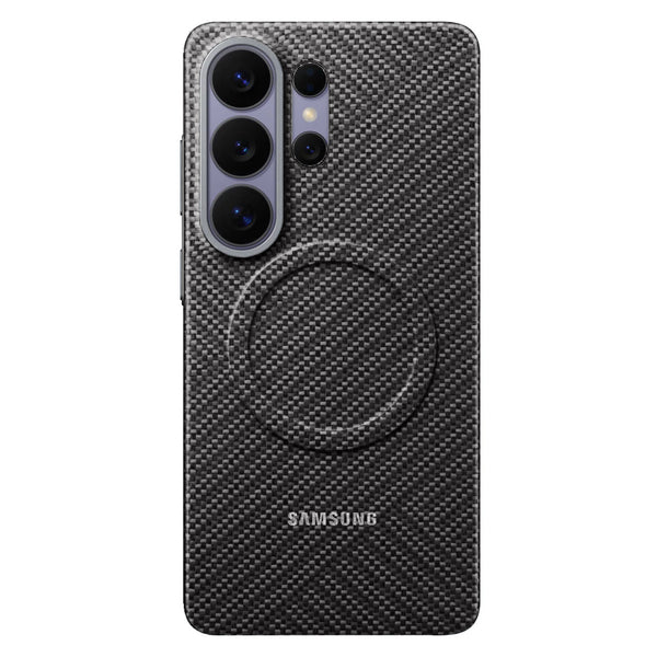 Samsung Galaxy S26 Ultra Carbon Magnet Case, Nano Fiber with Magsafe - Silver