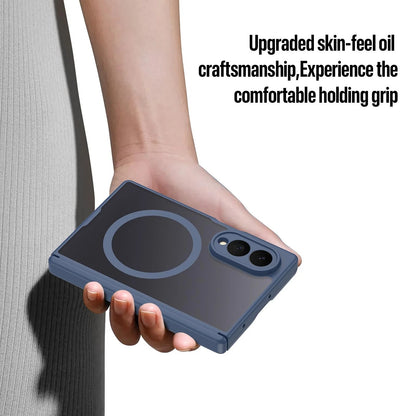 Samsung Z Fold8 Skin Feel Smoke, Dual Central Axis Magsafe Case with Hinge Protection