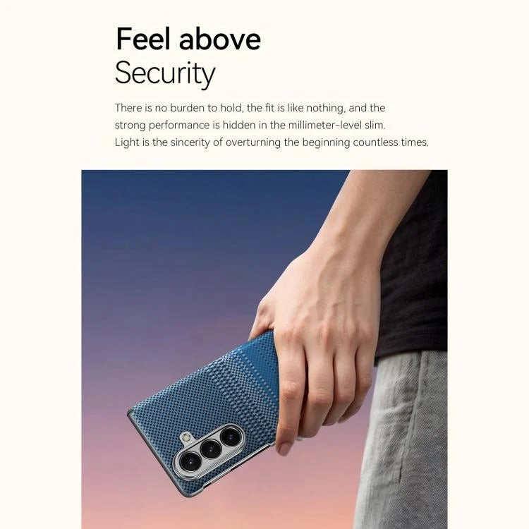 Samsung Z Fold8 Ultra SULADA Carbon Case, Kevlar Woven Carbon Texture Magnetic Cover with Hinge Protection Magsafe (No Front)