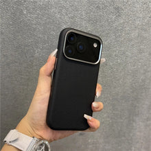 iPhone 17 Pro Max Business Style Leather Case with NFC Button