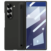 Samsung Galaxy Z Fold7 Skin Feel S Pen Case with Front Glass & Stylus