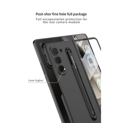 Samsung Galaxy Z Fold 6 Stylish Matte PC Back Cover Case with Front Glass & Stylus Included