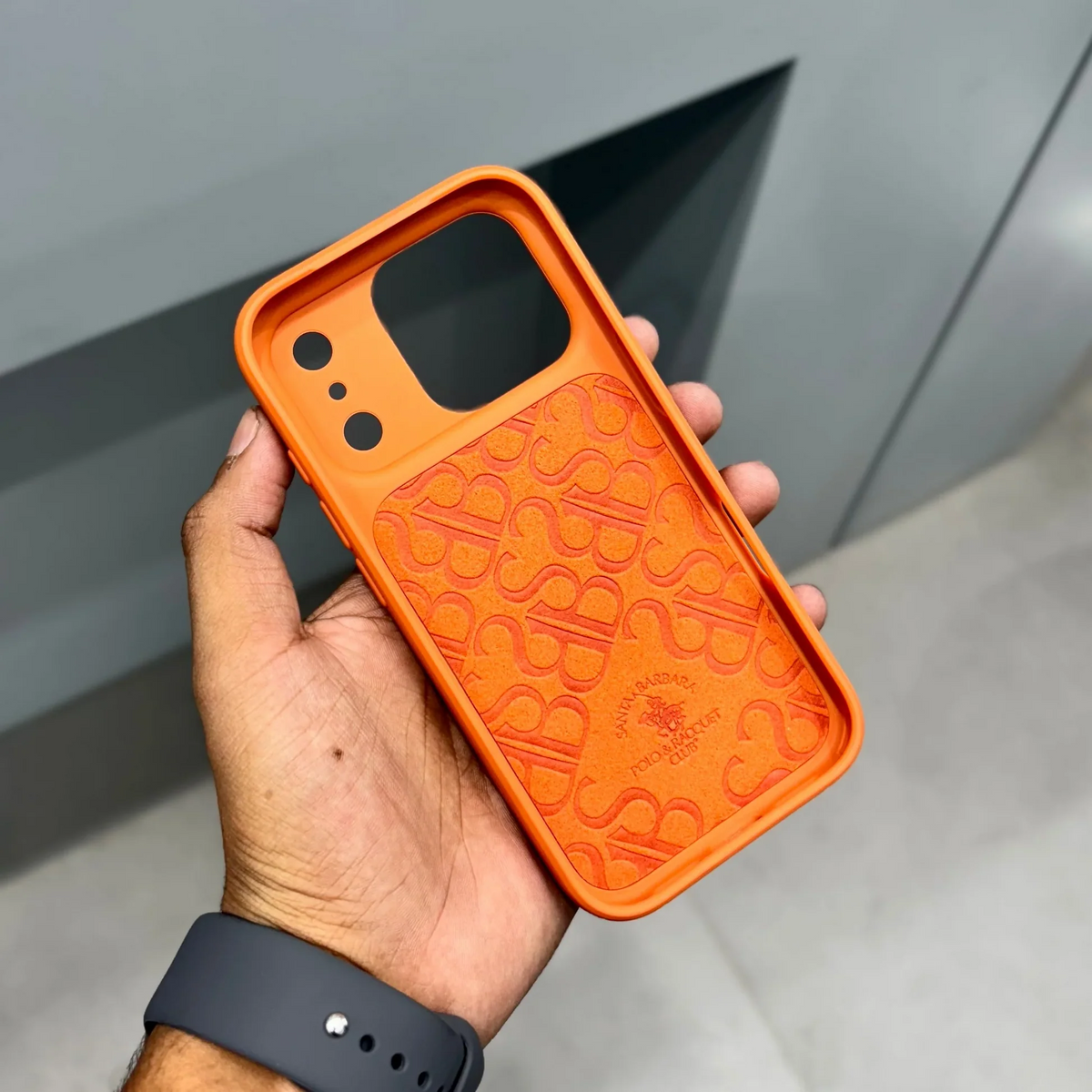 iPhone 18 Pro Leather Case, Original Santa Barbara Questa Series Leather Back Cover