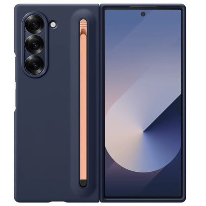 Samsung Galaxy Z Fold 6 Skin Feel S Pen Case with Front Glass Protection & Stylus