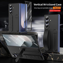 Samsung Z Fold8 Ultra Skin Feel Silicon Case with Kickstand & Band in Built Front Glass