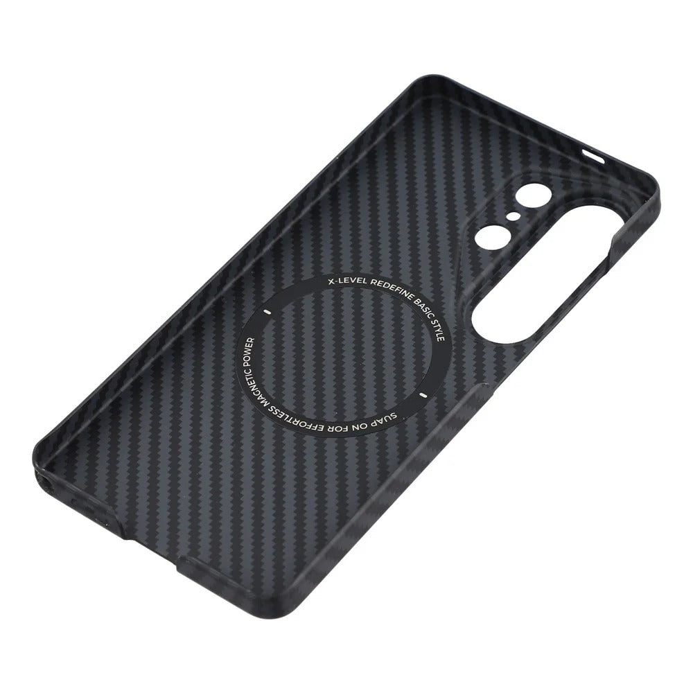 Samsung Galaxy S26 Ultra Carbon Case, X-Level Flexible Nano Fiber Case with Magsafe - Black