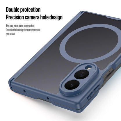 Samsung Z Fold8 Skin Feel Smoke, Dual Central Axis Magsafe Case with Hinge Protection