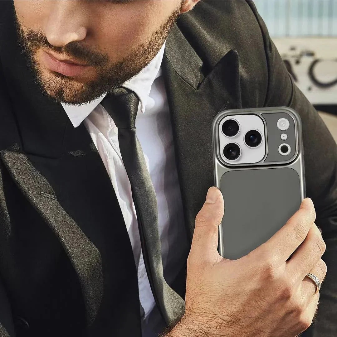 iPhone 17 Pro Max Leather Case, Original Santa Barbara Lucas Series Leather Back Cover
