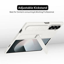 Samsung Galaxy Z Fold7 Skin Feel Case with Silicon Band & Kickstand