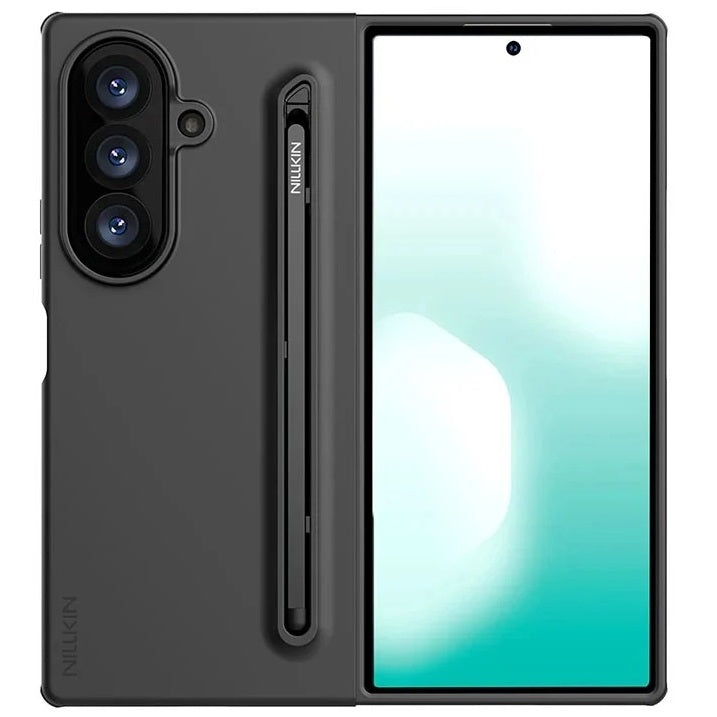 Samsung Galaxy Z Fold8 Ultra Nillkin Flex Pure Silicone Coated Case with S Pen Holder – Black