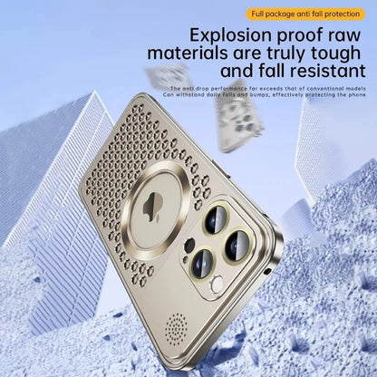 iPhone 15 Pro Max Pure Aluminum Aroma Cooling Case with Magsafe - Titanium Gray