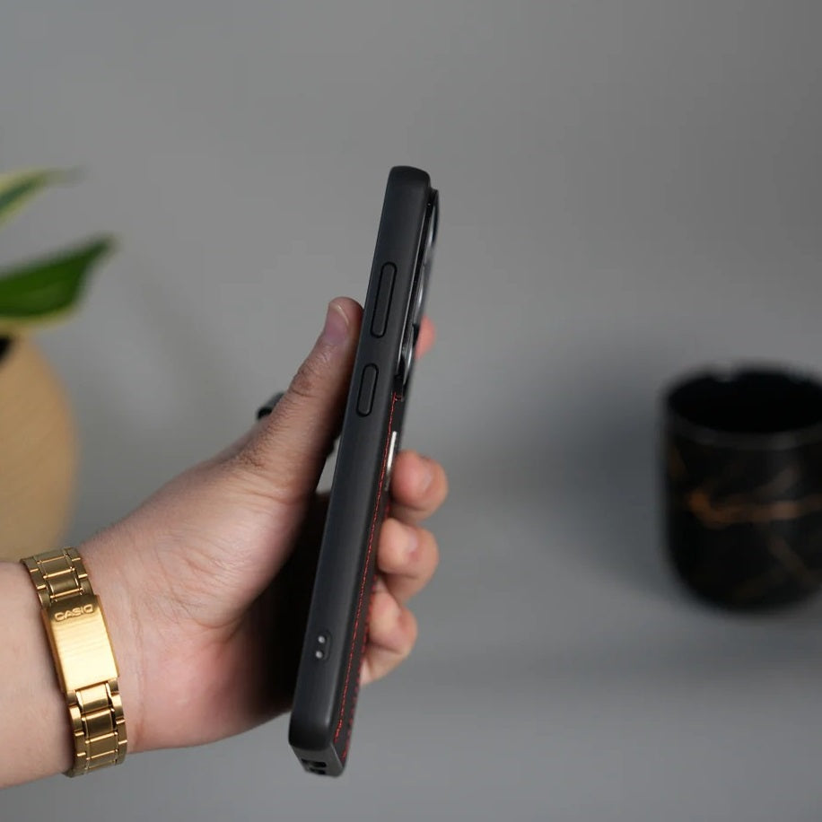 Samsung Galaxy S26 Ultra Luxury Design Leather Case - Black