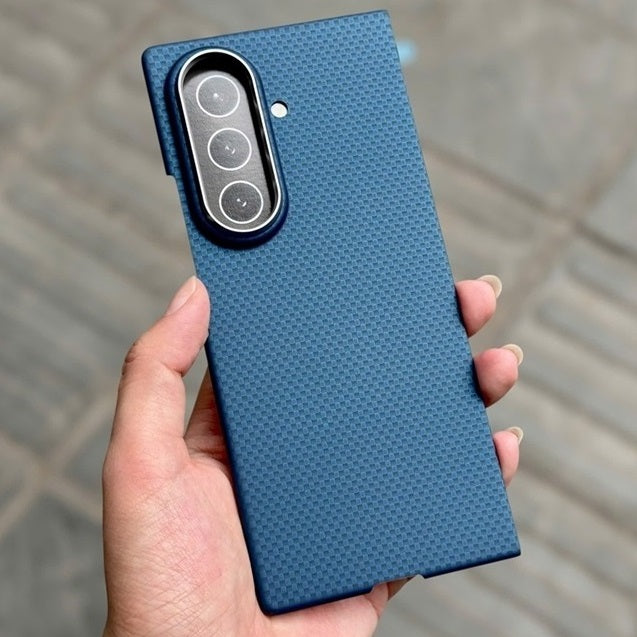 Samsung Galaxy Z Fold 7 X level Mars Series 0.8mm Ultra-Thin Carbon Magsafe Case - Blue (Only Back)