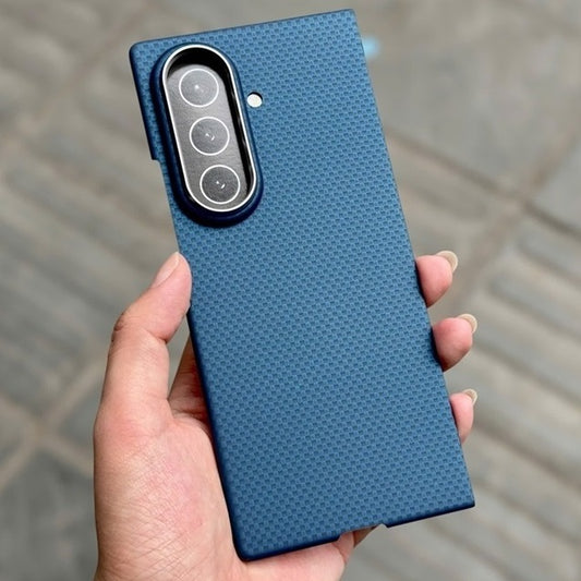 Samsung Galaxy Z Fold 7 X level Mars Series 0.8mm Ultra-Thin Carbon Magsafe Case - Blue (Only Back)