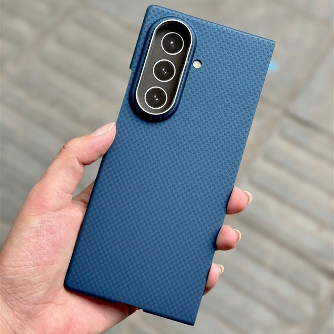 Samsung Galaxy Z Fold 7 X level Mars Series 0.8mm Ultra-Thin Carbon Magsafe Case - Blue (Only Back)