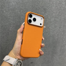 iPhone 17 Pro Max Business Style Leather Case with NFC Button