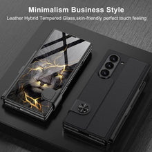 Samsung Galaxy Z Fold 6 Deer Pattern Gkk Original Glass Flip Case with S-Pen & Front Glass Protection