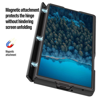 Samsung Z Fold8 Ultra Skin Feel Smoke, Dual Central Axis Magsafe Case with Hinge Protection