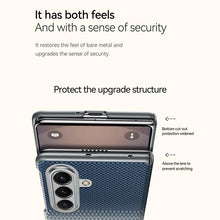 Samsung Z Fold8 Ultra SULADA Carbon Case, Kevlar Woven Carbon Texture Magnetic Cover with Hinge Protection Magsafe (No Front)
