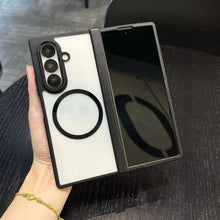 Samsung Galaxy Z Fold 7 Shockproof Case with Front Glass and Hinge Protection with Magsafe - Clear