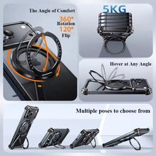 iPhone 17 Pro Z Shape Frameless Metal Bumper Case with 360° Rotatable Stand & Magsafe