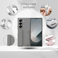 Samsung Galaxy Z Fold7 Skin Feel Case with Silicon Band & Kickstand