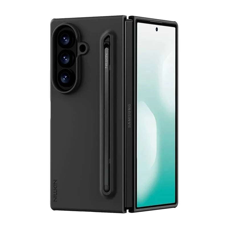 Samsung Galaxy Z Fold8 Ultra Nillkin Flex Pure Silicone Coated Case with S Pen Holder – Black