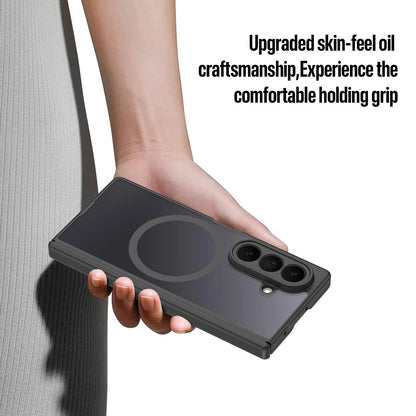 Samsung Z Fold8 Ultra Skin Feel Smoke, Dual Central Axis Magsafe Case with Hinge Protection