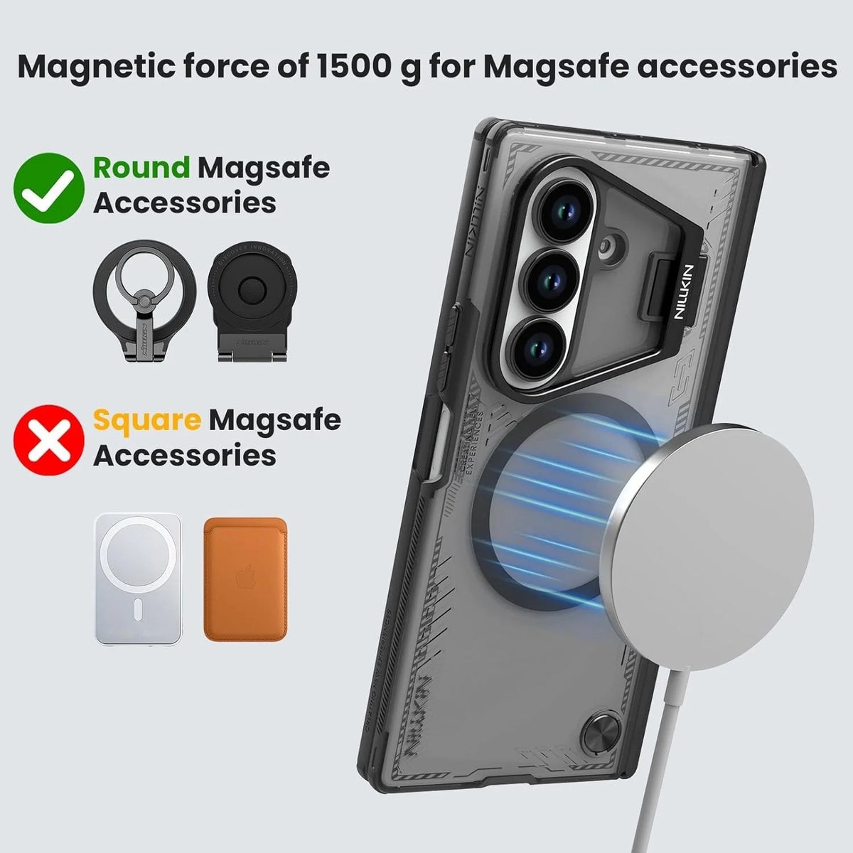 Nillkin ICE-BLADE Series Case for Samsung Galaxy Z Fold 8 Ultra with MagSafe - Black
