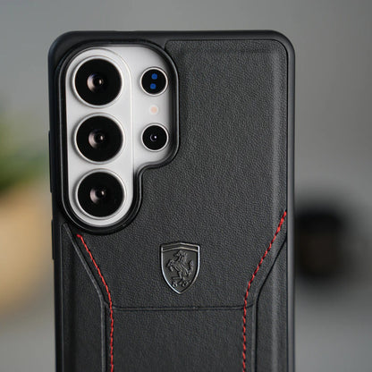 Samsung Galaxy S26 Ultra Luxury Design Leather Case - Black