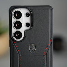 Samsung Galaxy S26 Ultra Luxury Design Leather Case - Black