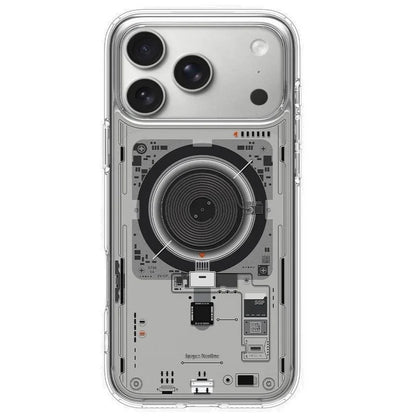 iPhone 18 Pro Max Machine Style Hybrid Shockproof Case with Magsafe - Neon