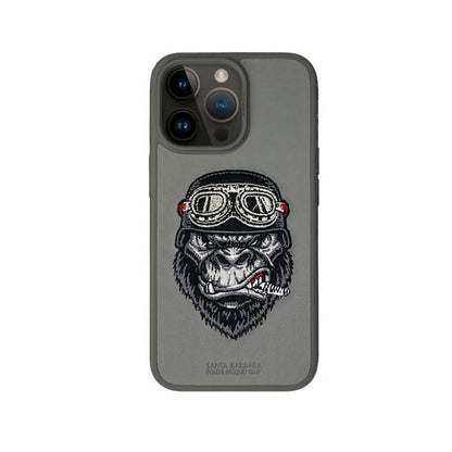 iPhone 15 Pro Santa Barbara Patti Series Leather Case - Titanium