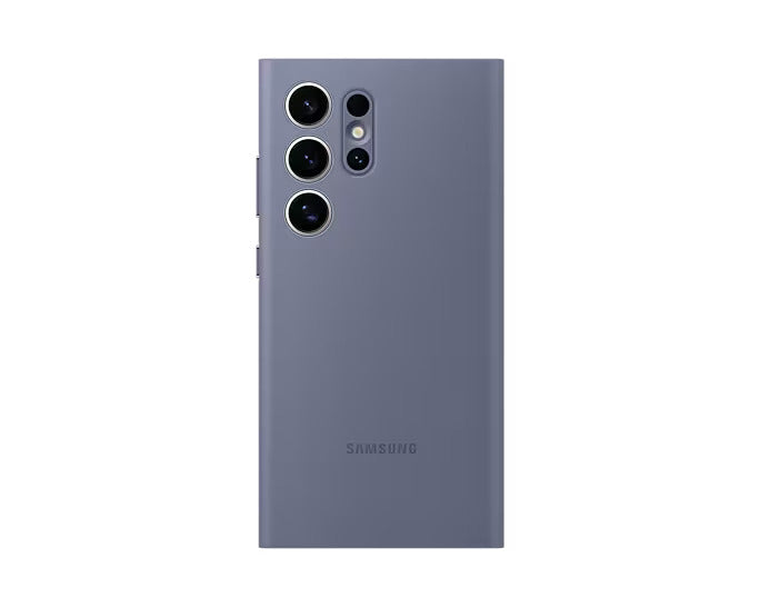 Samsung Galaxy S24 Ultra Smart View Window Flip Wallet Case with Control - Violet