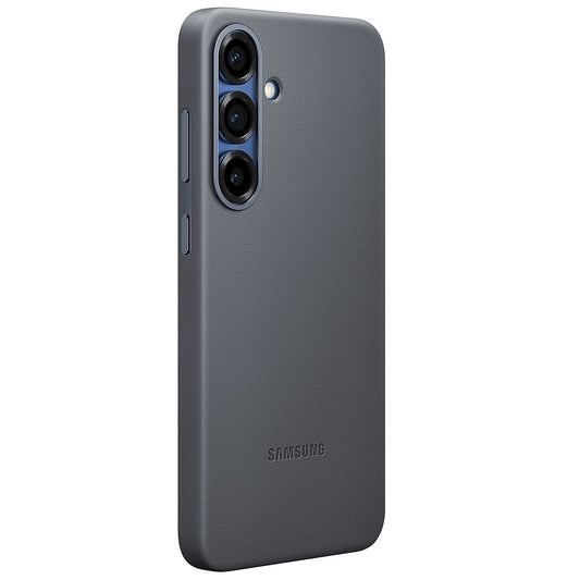 Samsung Galaxy S25 Leather Back Cover Case - Black