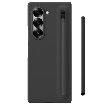 Samsung Galaxy Z Fold7 Skin Feel S Pen Case with Front Glass & Stylus - Black