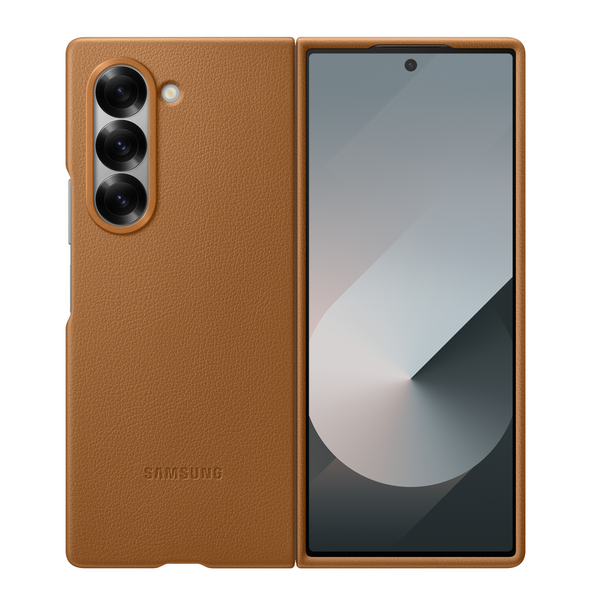 Samsung Galaxy Z Fold 6 Leather Back Cover Case